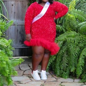 Red dress